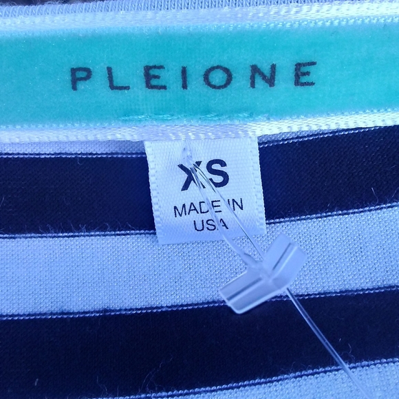 PLEIONE mini dress black and white stripes XS - Picture 7 of 7